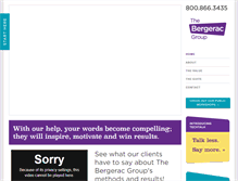 Tablet Screenshot of bergeracco.com